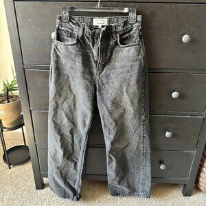 Reformation Wilder High Rise Wide Leg Cropped Jeans